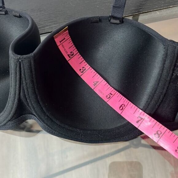Fantasie Women’s 32DD Black Smoothing Soft Moulded Strapless Option Grip Bra NWT - Picture 9 of 9